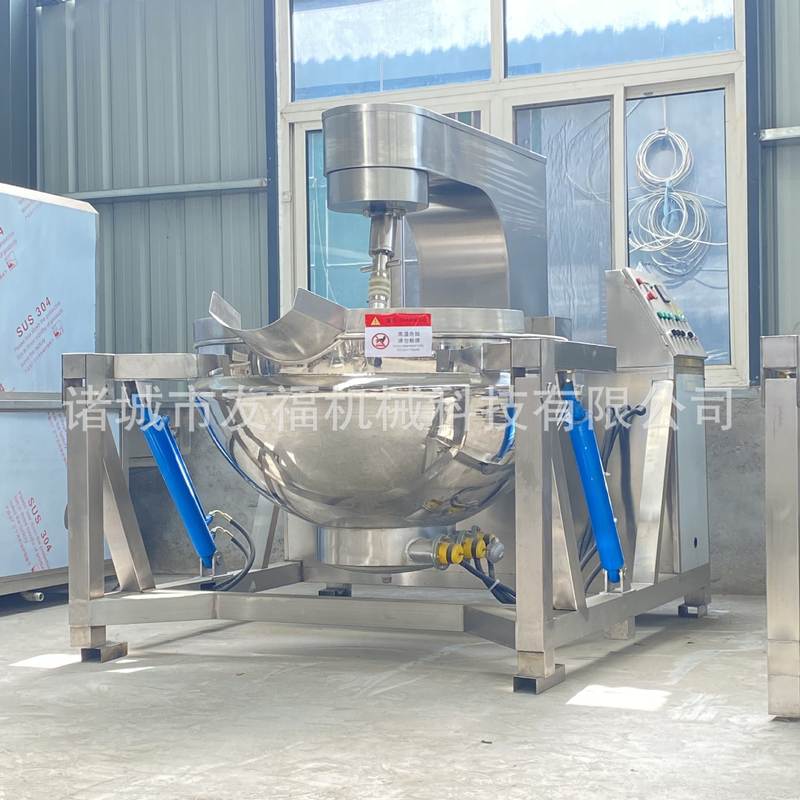 全自动电加热导热油行星搅拌炒锅 火锅底料炒料机 辣椒酱搅拌炒锅
