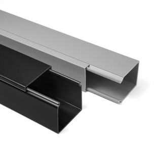 PVC线槽全封闭明装塑料方形走线槽网线电线槽阻燃配电箱柜密封式