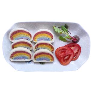 添忆稚食语儿童早餐禾田小铺纯手工大白彩虹馒头五彩山东