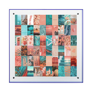 亚克力双面透明相框打印照片海报框装裱挂墙画框创意托盘收纳摆件