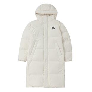 【自营】MLB羽绒服男女情侣长款连帽加厚外套24冬季新款3ADJB1846