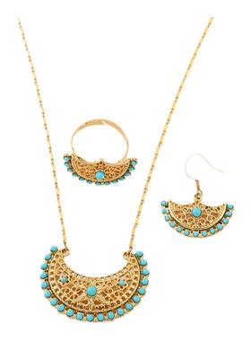 首饰套装民族风首饰套装蓝松石