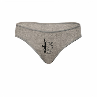 「暴躁Kitty」Silk Joy可爱低腰三角内裤薄款少女风可爱猫内裤