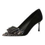 苏妃妃配裙子气质尖头绝美高跟鞋女细跟气质高级不累脚时尚单鞋女