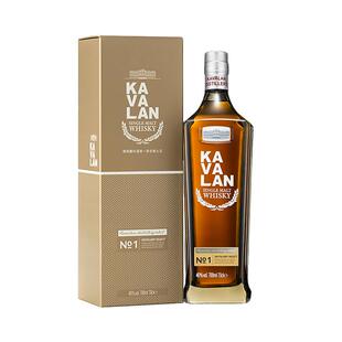 【自营】KAVALAN噶玛兰珍选1号单一麦芽威士忌700ml进口洋酒