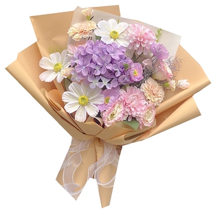 绣球仿真花束交车仪式颁奖舞台献花年会学校毕业假花母亲节闺蜜大