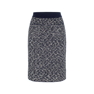 MARYLING玛俪琳冬季新品灰黑星点直筒型针织半身裙A1EHW05620