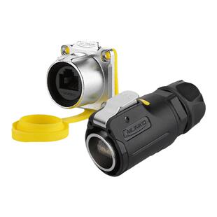 凌科LP24-RJ45 航空插头插座 网络插头 快速头网线RJ45防水连接器