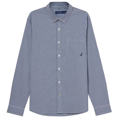 NAUTICA/诺帝卡休闲长袖格子衬衫