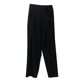 ManMans黑色西装裤女阔腿裤秋季高腰垂感直筒拖地设计感休闲裤子