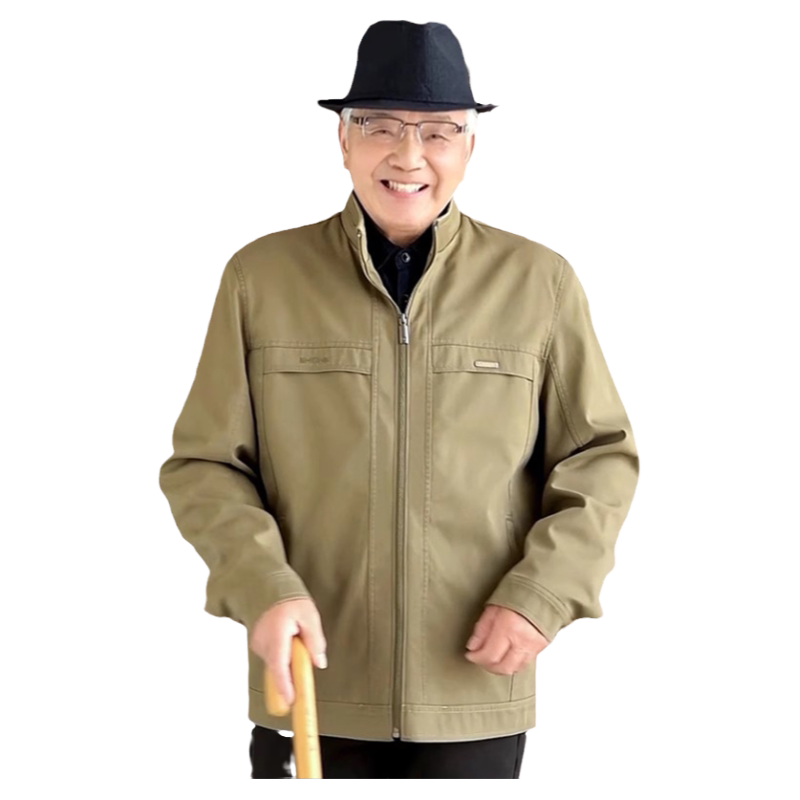 立领夹克春秋冬宽松多口袋