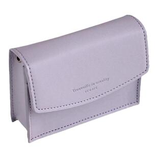 韩国iconic简约纯色双层零钱卡包女便携口红唇膏耳机盒收纳小包