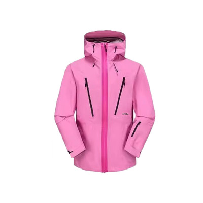 临典粉色冲锋衣三合一可拆卸内胆