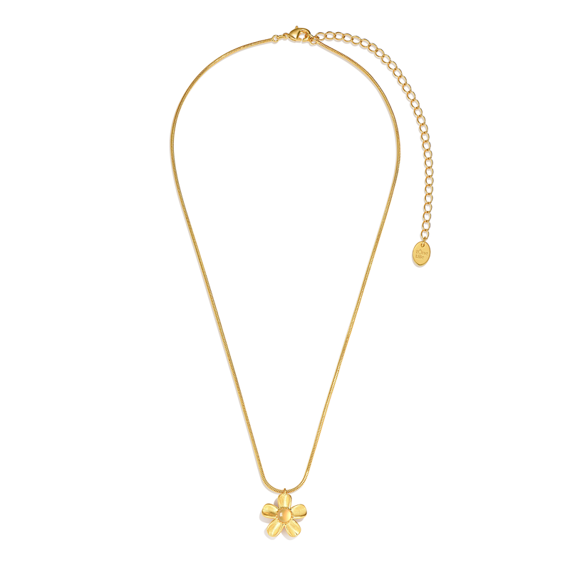 洞天TONETALE耀星花微光锁骨链精致小巧独特项链女个性小花质感