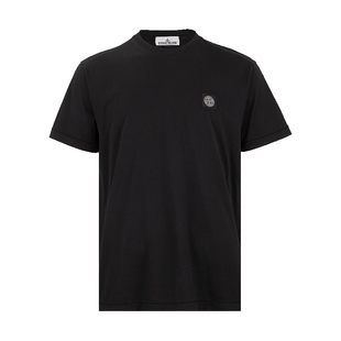STONE ISLAND男经典logo贴花全棉短袖T恤男士2025春夏新款XY