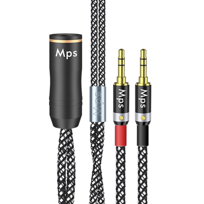 Mps石墨烯单晶铜四芯卡侬公转双3.5mm音频HiFi卡农耳放升级耳机线