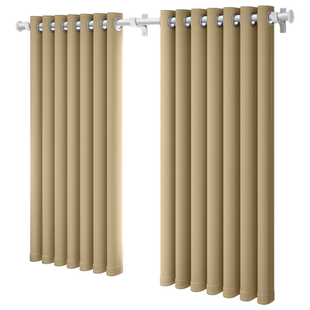 窗帘伸缩杆一整套罗马杆全套免打孔遮光2025新款卧室小窗户出租房