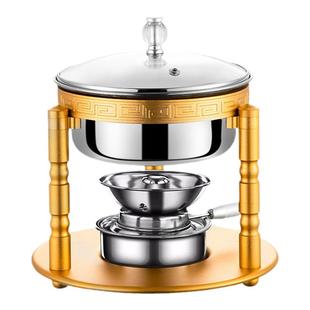 不锈钢火锅单人小火锅一人一锅小火锅涮锅家用位酒精火锅炉子商用