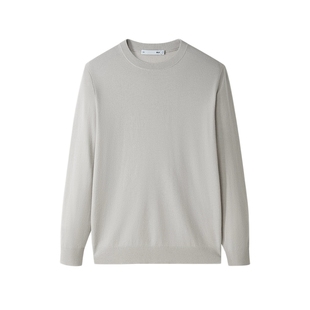 【100%纯羊毛衫】海澜之家2025新款圆领保暖加厚毛衣男打底针织衫