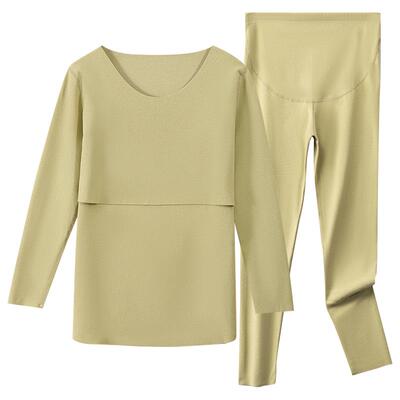 孕妇秋衣秋裤套装保暖内衣月子服