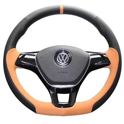 徐记适用于大众手缝真皮方向盘套