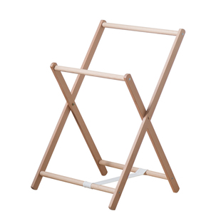 实木落地小型衣帽架隔夜衣收纳架折叠裤子床边卧室床头放衣服架子