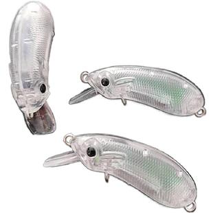 DIY配色CC40/CC50米诺摇滚路亚饵胚体沉水型军鱼路亚空白鱼饵毛坯