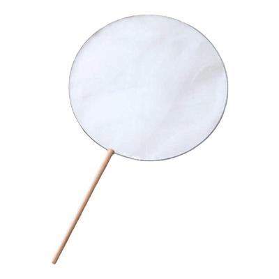 手工梅花钩织短柄diy蚕食丝铁框