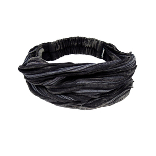 RNRNEPAL超宽发带嬉皮摇滚复古发箍女小众头饰男脏辫头巾纯棉做旧