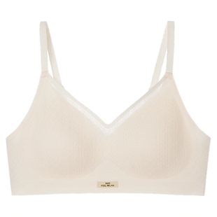 爱美丽夹心软支撑3代浮雕蕾丝肌理感小胸聚拢秋冬内衣女士文胸罩