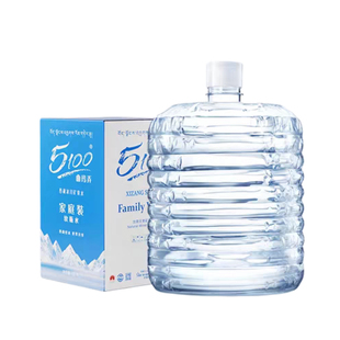 5100西藏冰川矿泉水12L/桶天然弱碱性低氘水高端一次性软桶泡茶水