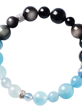 海蓝宝手串手链高级感纳水为境