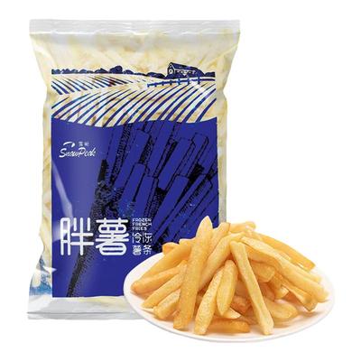 雪川薯条胖薯粗薯条细薯条2kg冷冻半成品土豆条油炸空气炸锅食材