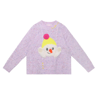 【哈喽雪人】温暖牌绞花毛衣女童