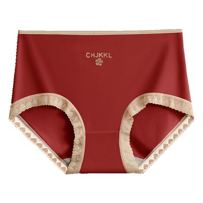 名痕无痕大码本命年红色女士内裤