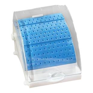牙科车针盒 142孔抽屉式塑料消毒盒高低速车针磨头放置清洁盒两用