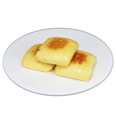 祥口福玉米粗粮煎饼广式茶点小米糕粥店半成品速冻点心营养早餐饼