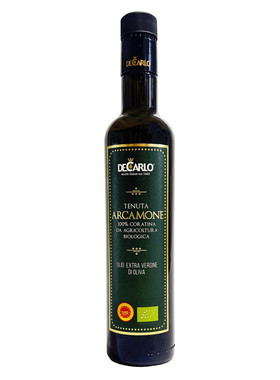 Decarlo德卡洛意大利进口PDO有机特级初榨橄榄油冷榨生喝500ml