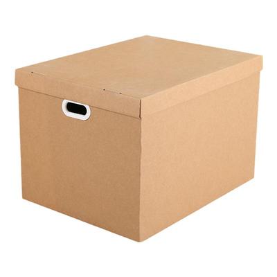 牛皮纸收纳箱装文件档案箱子简约