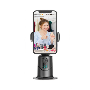 迈台360度智能自动跟拍云台旋转手机直播专用神器人脸识别跟踪抖音手机支架补光灯拍摄视频主播三脚架通用