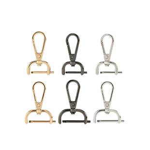 包包配件免拆线钩扣包带挂扣五金锁扣肩带配件狗扣拧螺杆金色钩子