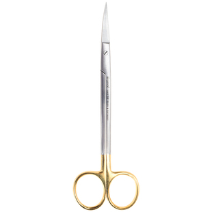 马杰斯特进口手术器械精细组织剪牙科剪动物解剖直尖弯圆纤长剪刀