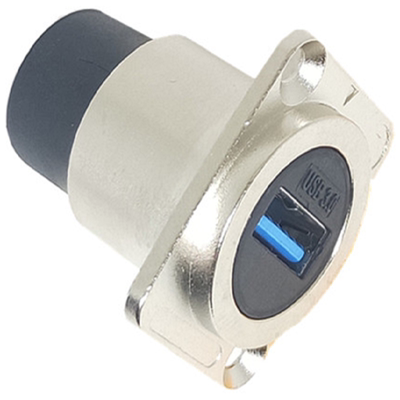 D型USB数据信号面板固定金属母座