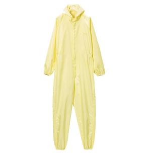 无尘服连体有口袋带鞋男女全身喷漆服橙色橘色工业粉尘一体防尘服