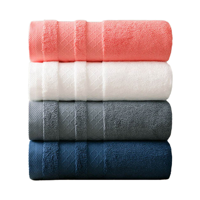 2026新款纯棉五星级深蓝色大浴巾