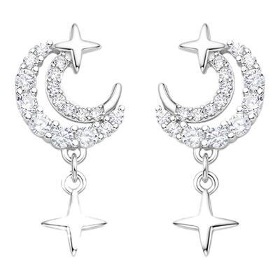 Fanci范琦星星月亮精致百搭耳钉
