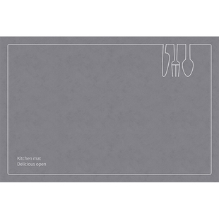 厨房地垫防滑防油免洗可擦厨房专用防油脚垫pvc家用一抹净简约款