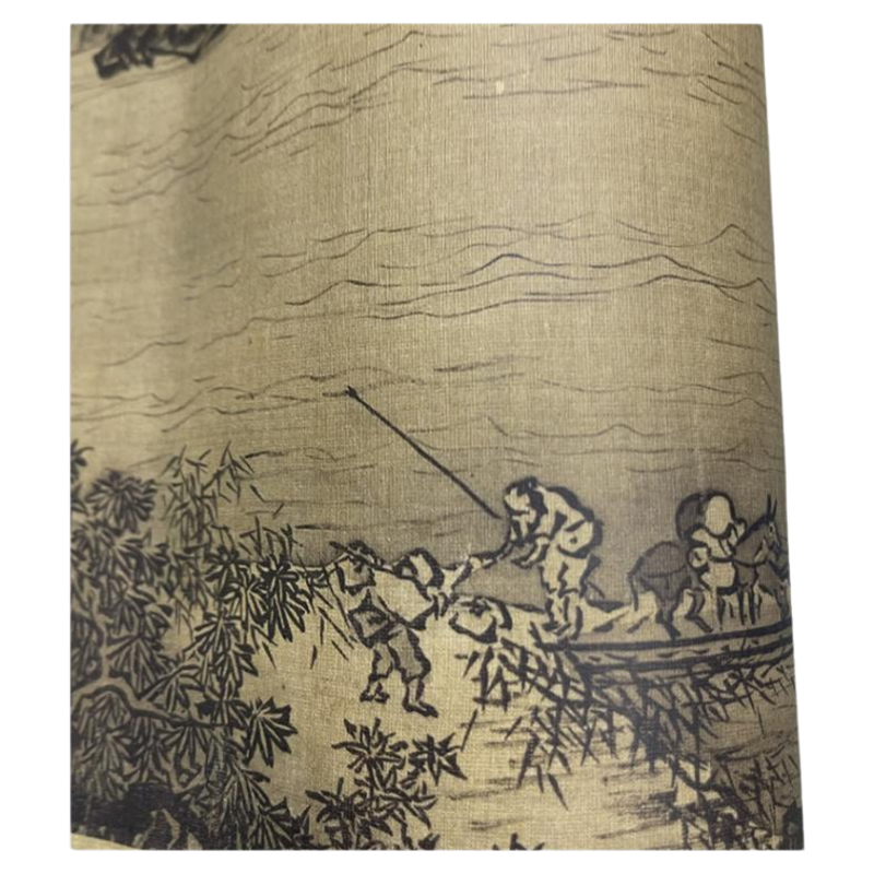 宋夏圭长江万里图复制画画稿