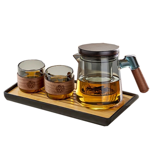 忆壶茶玻璃泡茶壶办公室茶水分离茶具2025新款耐热家用喝茶一人饮