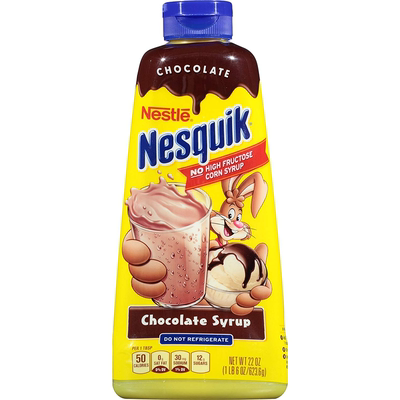 Nestle Nesquik Chocolate Syrup美国原装进口雀巢巧克力酱冲饮粉